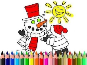 Winter Time Coloring Online Game