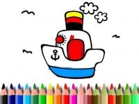 BTS Boat Coloring Online Game
