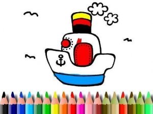 BTS Boat Coloring Online Game