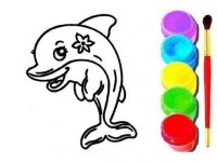 Dolphin Coloring Book Online Game