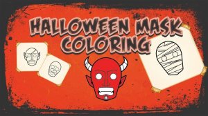 Halloween Mask Coloring Book Online Game