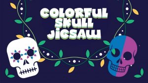 Colorful Skull Jigsaw Puzzle Game