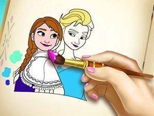 Ice Kingdom Coloring Book Online Game