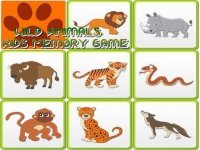 Kids Memory Wild Animals Online Game