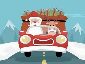 Santa Giving Presents Jigsaw Puzzle Game
