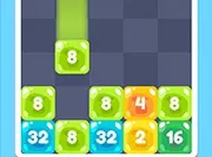 Jelly Number 1024 Puzzle Game