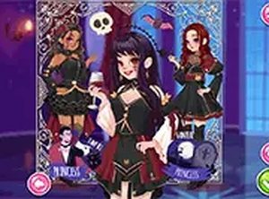Girly Vampire Princess Dress Up Game