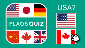 Flags Quiz Online Game - Geography Puzzle